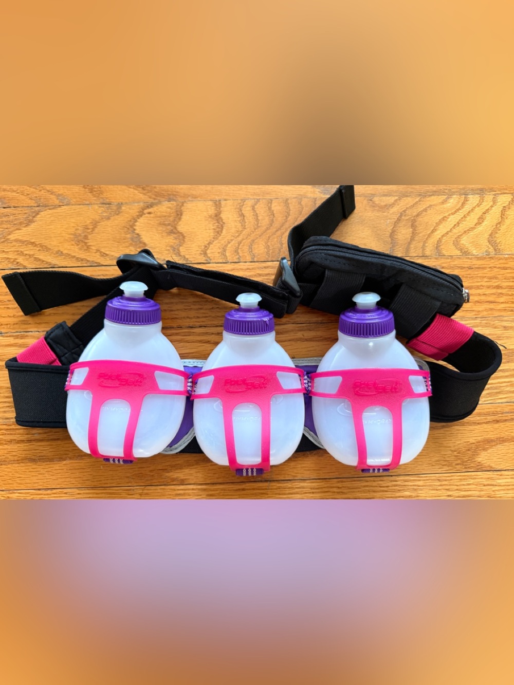 FuelBelt Ironman Collection R3O 3 Bottle Belt, Pink/Purple, One Size
